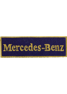 Шеврон для автомобиля MERCEDES BENZ прямоугольник (оверлок)