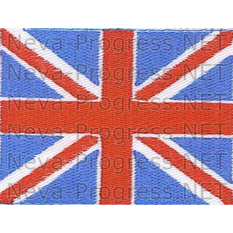 Шеврон Флаг Великобритании (Соединенного королевства) прямоугольник, без канта