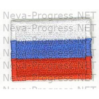  Шеврон Флаг России, прямоугольник, без канта