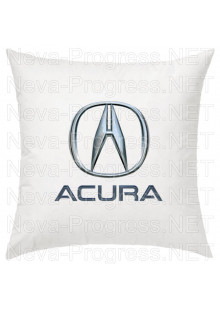 Подушка с вышитым логотипом и надписью ACURA в салон автомобиля, размер и цвет выбирайте в опциях