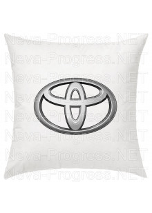 Подушка с вышитым логотипом TOYOTA в салон автомобиля, размер и цвет выбирайте в опциях