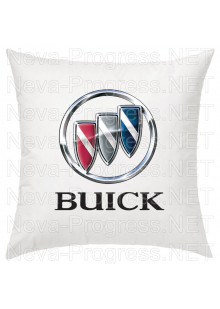 Подушка с вышитым логотипом и надписью BUICK в салон автомобиля, размер и цвет выбирайте в опциях