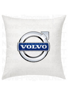Подушка с вышитым логотипом VOLVO в салон автомобиля, размер и цвет выбирайте в опциях