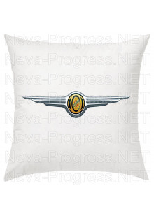 Подушка с вышитым логотипом CHRYSLER в салон автомобиля, размер и цвет выбирайте в опциях
