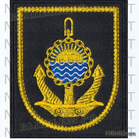 Шеврон Тихоокеанский флот (черный фон, желтый кант)