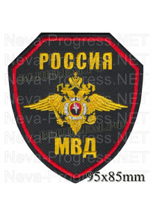 Шеврон для суворовских училищ МВД России (рамка в виде щита)